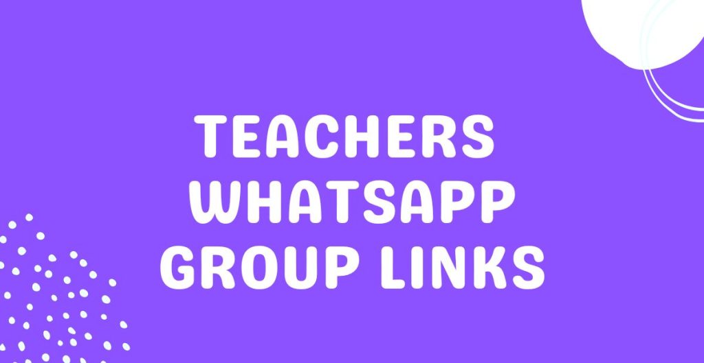 Teachers WhatsApp