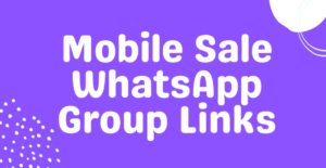 Mobile Sale WhatsApp